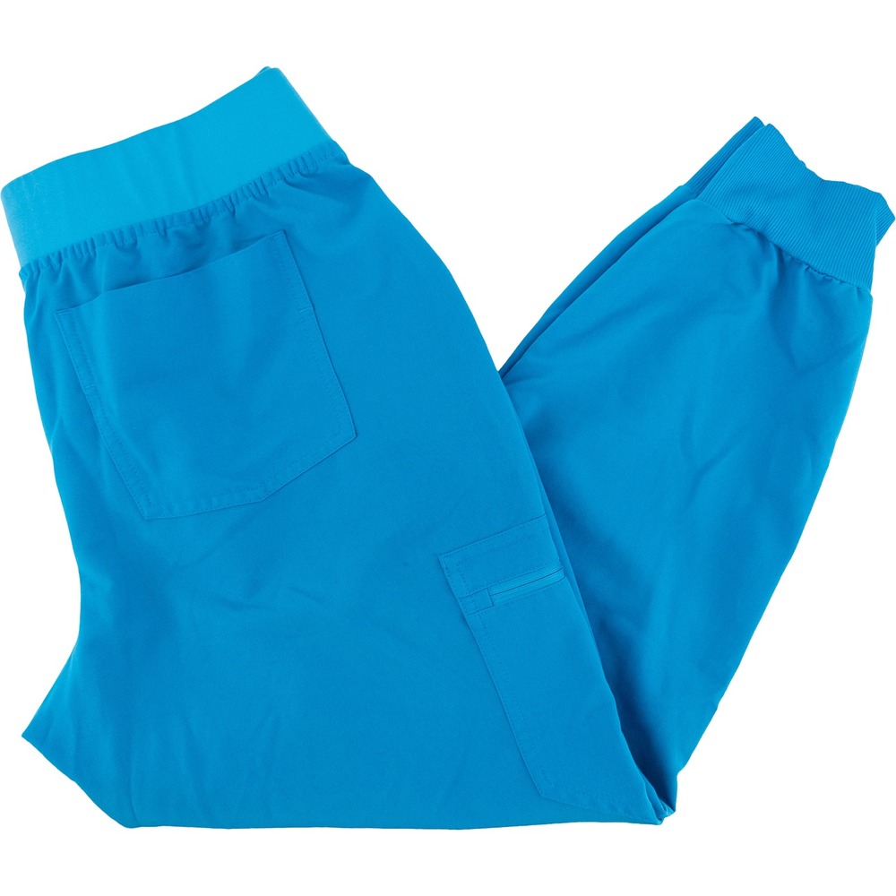 FIGS Womens L/P Zamora Jogger Scrub Pants Petite Technical Collection Blue